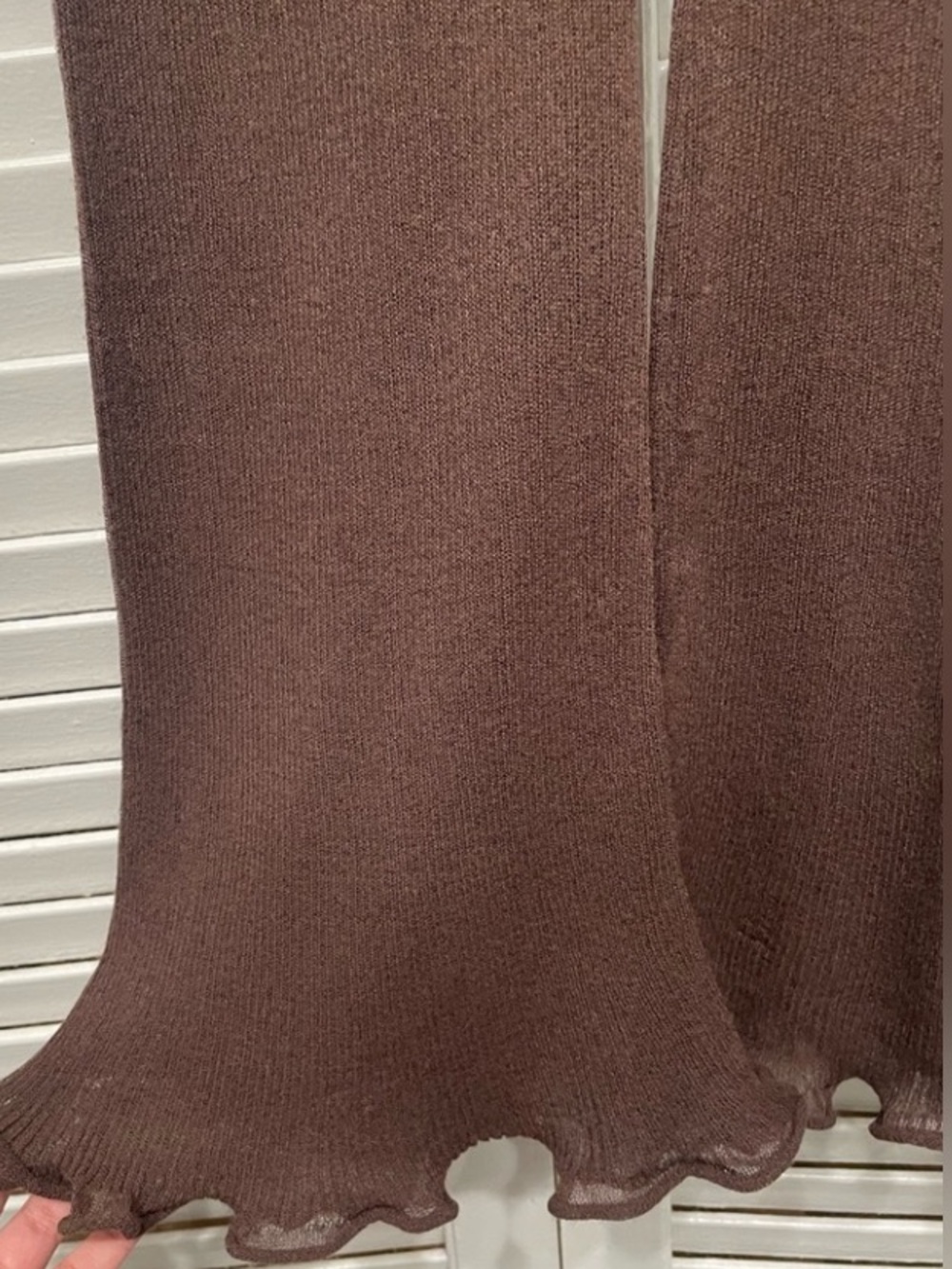 🐶MANGO🐶SHEER ESPRESSO PANTS🐶 - Picture 9 of 9